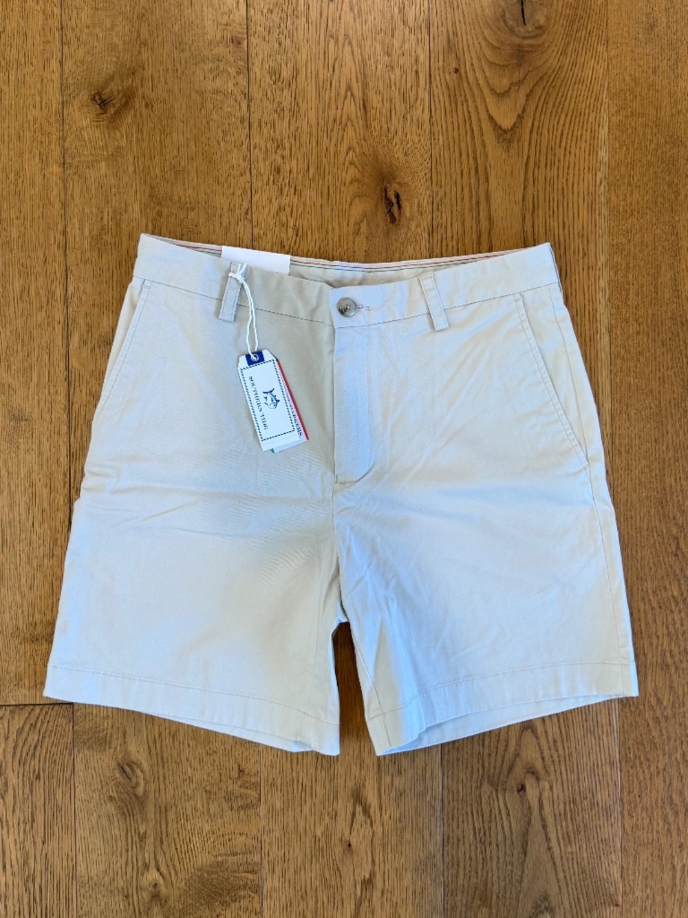 Southern Tide Channel Marker 7" Khaki Shorts Men's 32 NWT